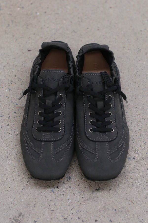 untitlab square toe lace-up sneakers UTB-UN0803101-SH Dark Gray (UN0803102)